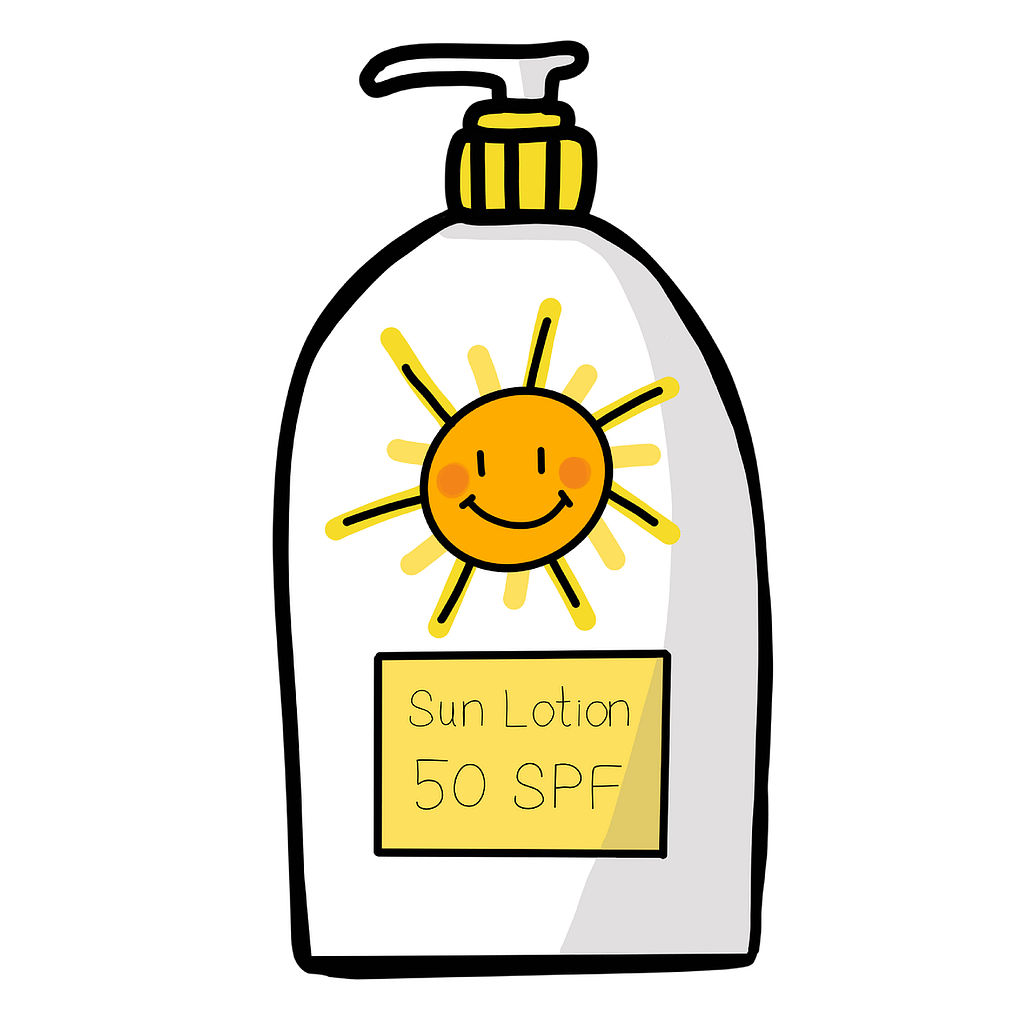 summer safety - always apply sunscreen
