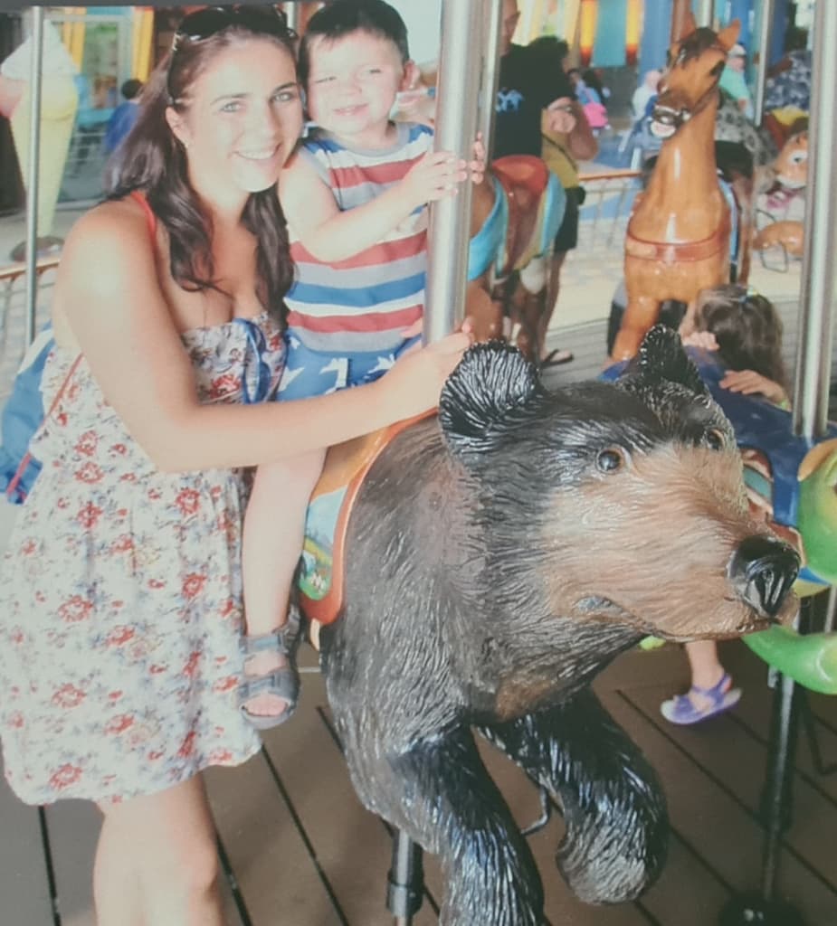 When cruising with children some ships have fantastic entertainment such as this carousel