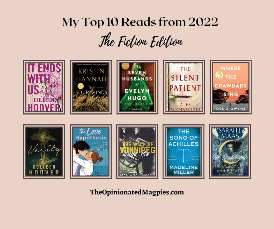 My Top 10 Reads from 2022 - The Fiction Edition