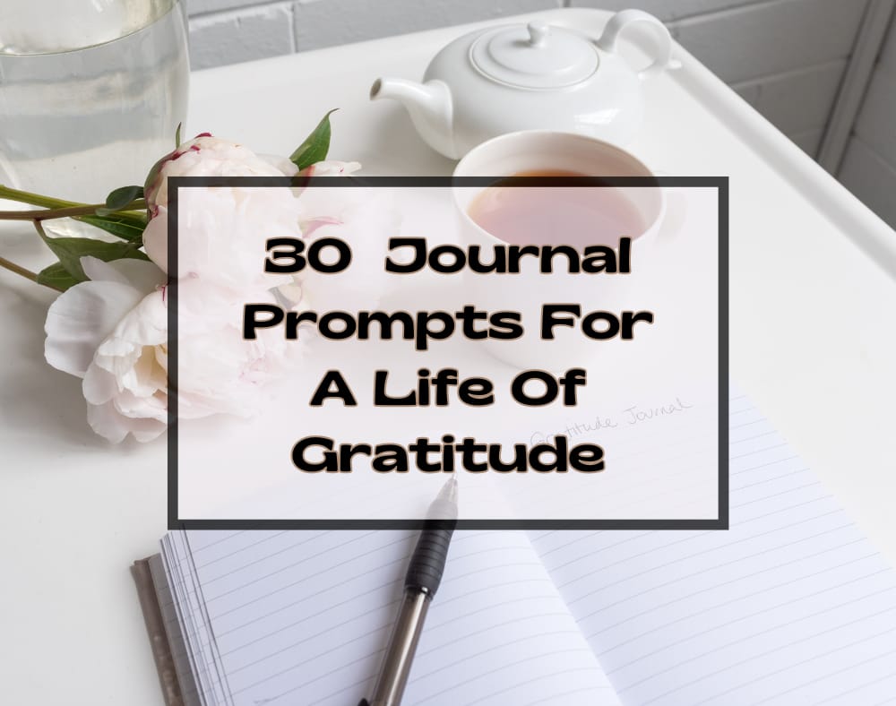 30 Journal Prompts For A Life Of Gratitude - The Opinionated Magpies